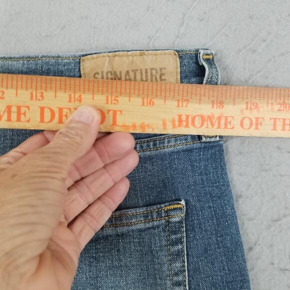 Levi Strauss Signature Jeans Mens 36x30 Straight Leg Stretch Denim Waterless - Picture 9 of 16